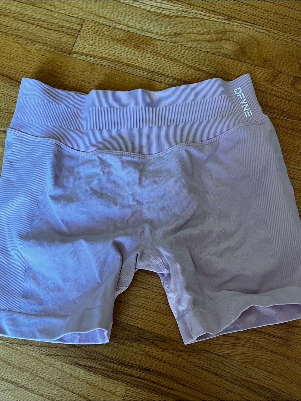 Light pink gym shorts